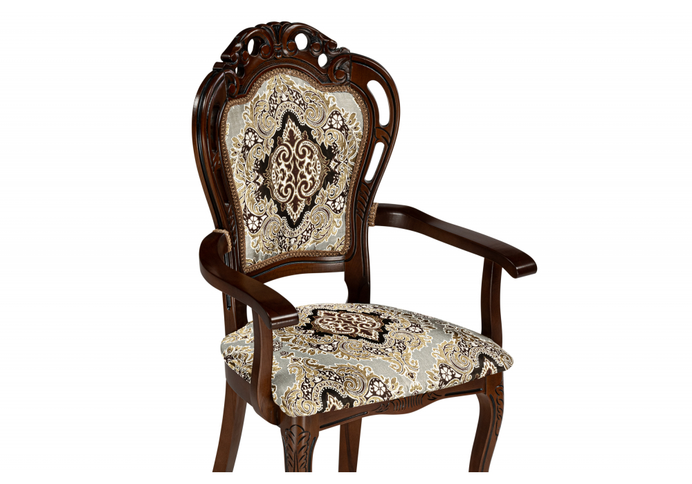 Стул деревянный Woodville Bronte муса чёрная вишня, патина