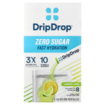 DripDrop, Electrolyte Drink Mix, Zero Sugar, Lemon Lime, 8 Sticks, 0.16 oz (4.5 g) Each