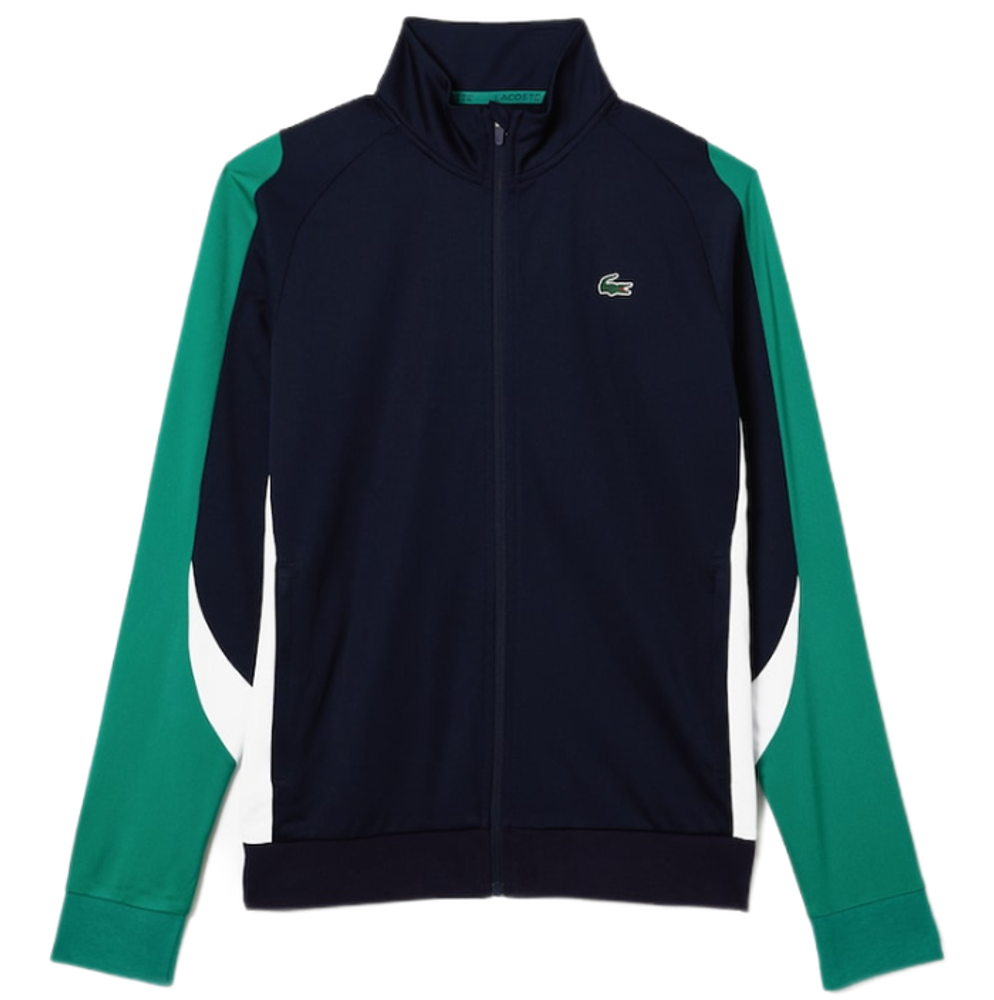 Мужская кофта теннисная Lacoste Men&#39;s SPORT Classic Fit Zip Tennis Sweatshirt - navy blue/green/white