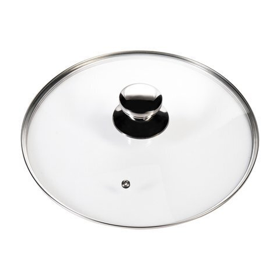 Крышка стеклянная Leran GL26-T metallico 26 см