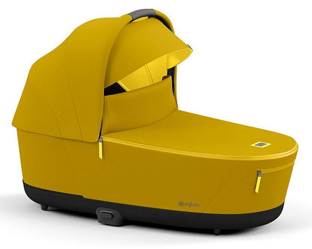 Коляска для новорожденных Cybex Priam IV Chrome Brown Mustard Yellow