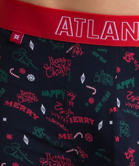 Трусы мужские боксеры (2шт), Atlantic 2GMH-006, темно-синие + красные