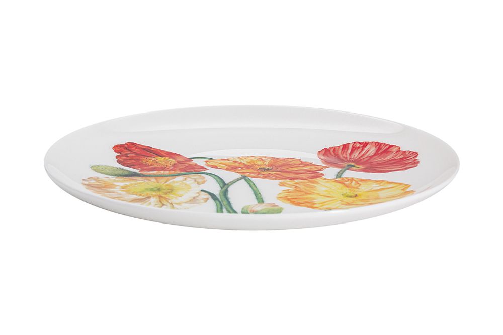 Фарфоровая тарелка Маки MW638-JY0045, 20 см, декор