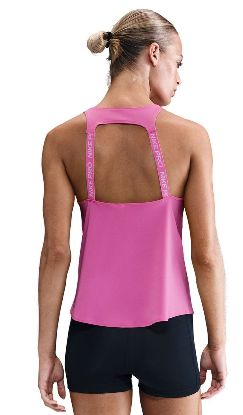 Женский топ теннисный Nike Dri-Fit Pro Tank - playful pink/white