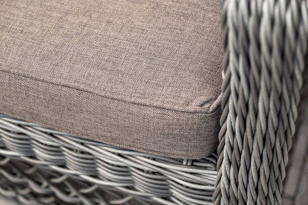 "Гранд Латте" лаунж-зона из искусственного ротанга, цвет графит