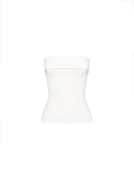 white fold over bandeau