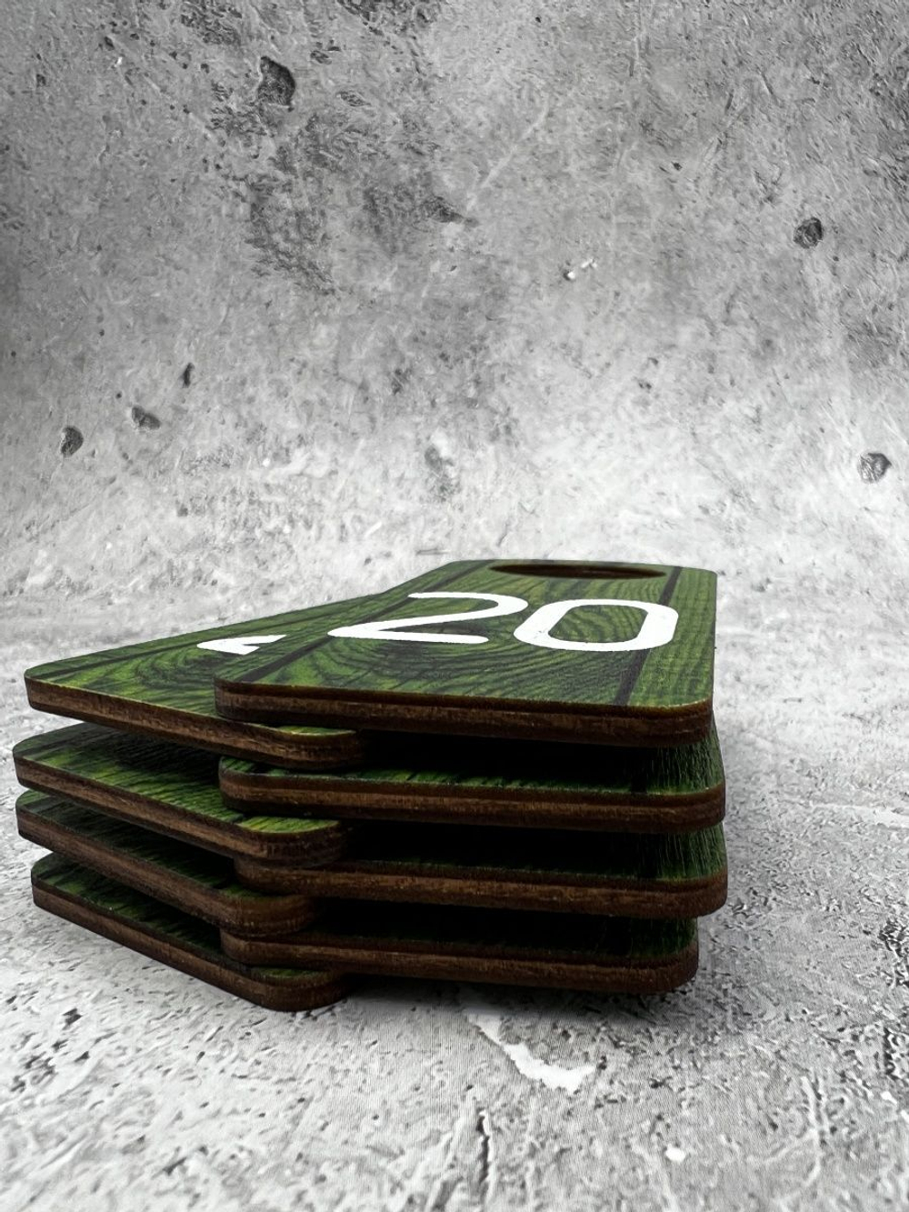 Номерки для гардероба 4х8 см