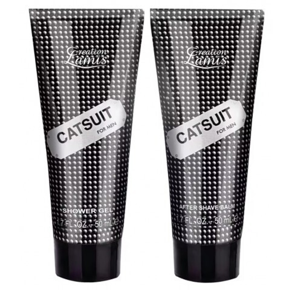 Подарочный набор из 3х предметов "Catsuit" для мужчин (туалетная вода, бальзам после бритья и гель для душа)