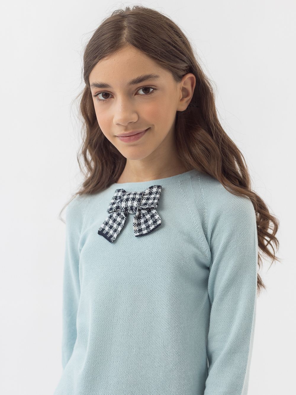 Джемпер голубой для девочки арт. AT824-1