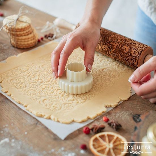 Скалка с узором Морозные узоры