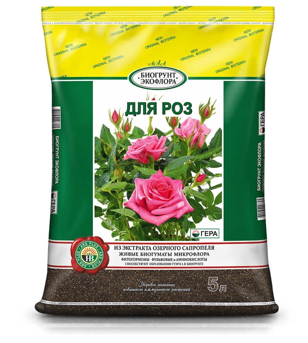 БИОгрунтЭКОфлора Для Роз, 5л.