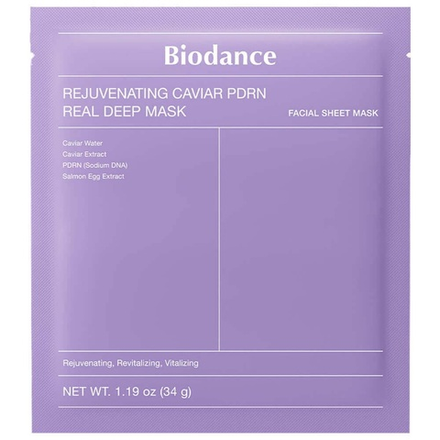 Ночная гидрогелевая маска с ПДРН и икрой Biodance Rejuvenating Caviar PDRN Real Deep Mask