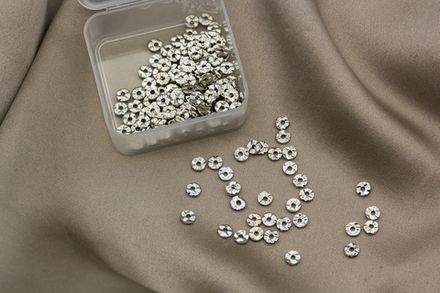 Спейсер "Мятый металл" 4мм (10 штук)