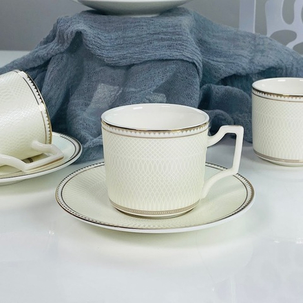 Lenardi 244-052 Кофейный набор 12пр. 130мл в под.уп.(х12)Фарфор