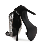 Кожаные босоножки на шпильках salome Pinko - черный(100593 A0NM)