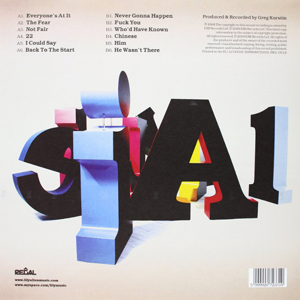 Lily Allen / It's Not Me, It's You (LP)