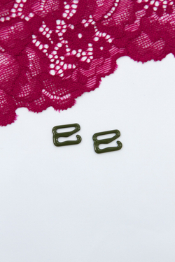 Кольцо, регулятор, крючок для бюстгальтера хаки 1 см