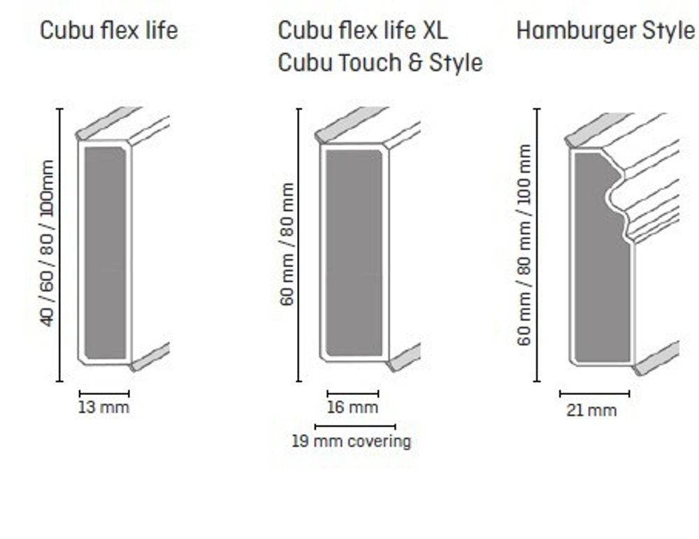 Плинтус ХДФ Doellken Cubu Flex Life 1013 (5012) белый 40x13х2500 мм