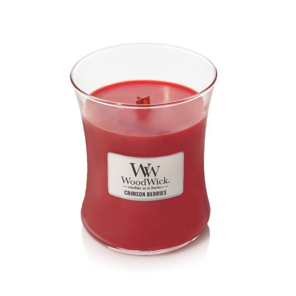 Свеча ароматическая WoodWick Crimson Berries маленькая 85 г.