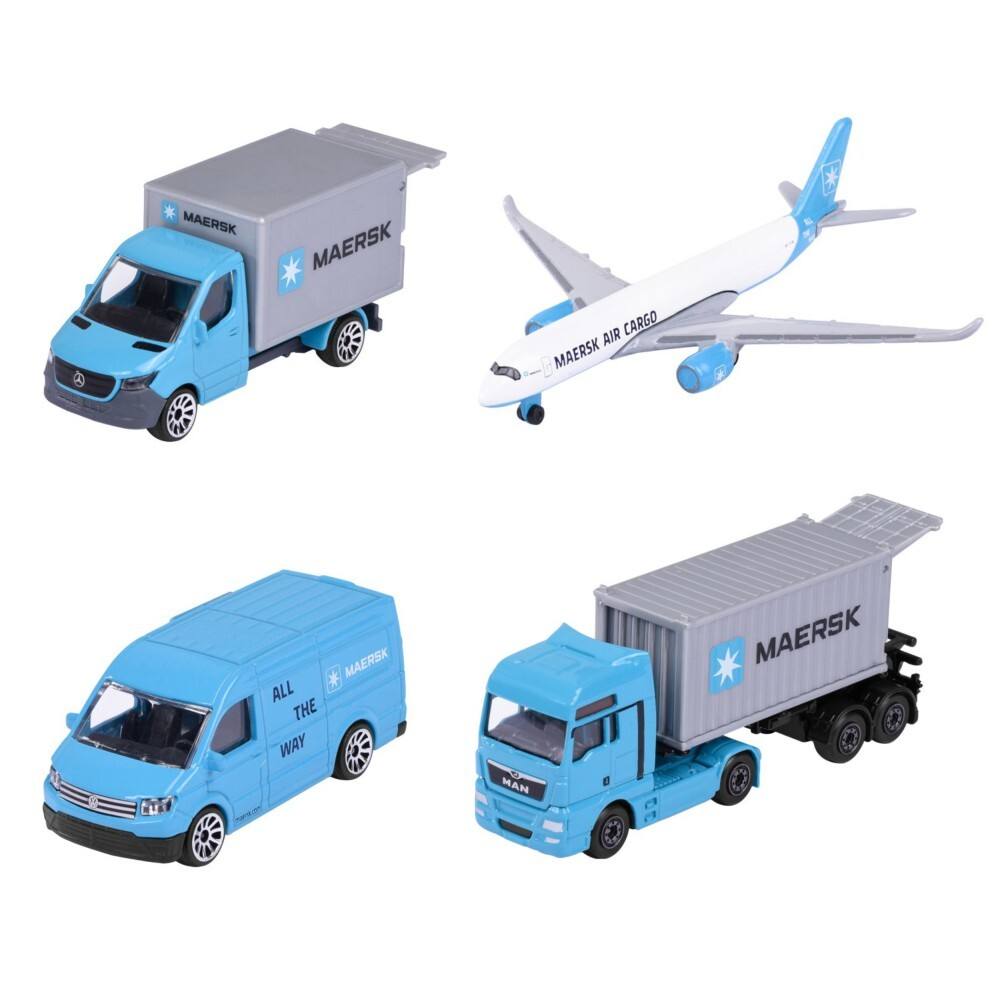 Majorette - Набор транспортных средств Maersk 4 шт 2057290 / артикул   2057290  / GTIN 3467452073360