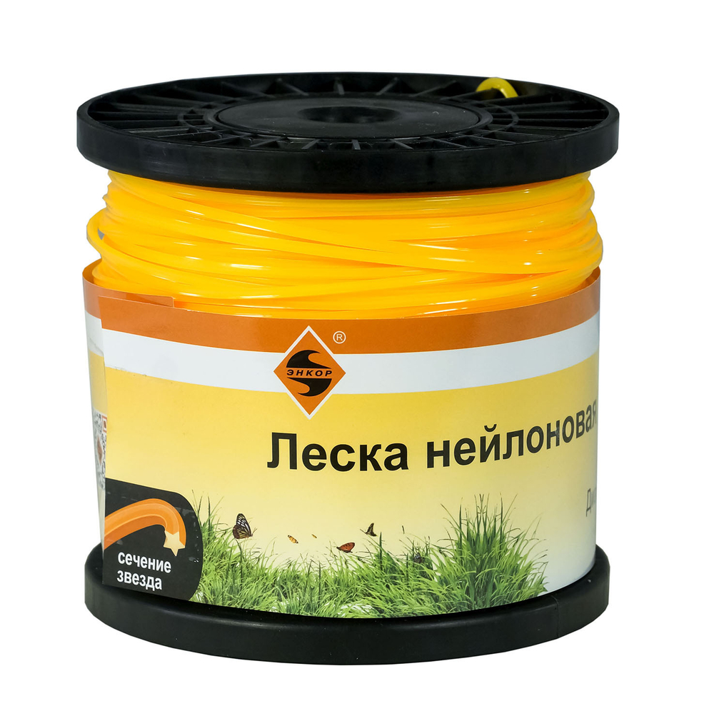 Леска для триммеров, звезда ф2,4ммх120м