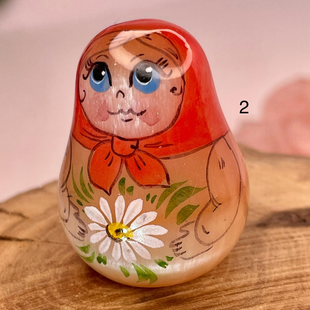 46054 Селенит Матрешка фигурка 30*36мм