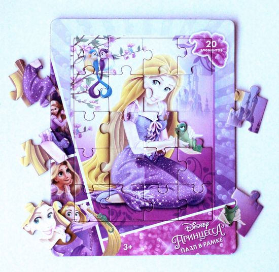 Пазл в рамке "Рапунцель" 20 эл (18,5х14,5см) Дисней