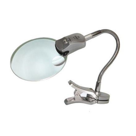 TS-4110 Лупа настольная на прищепке 2x d-110mm S-line