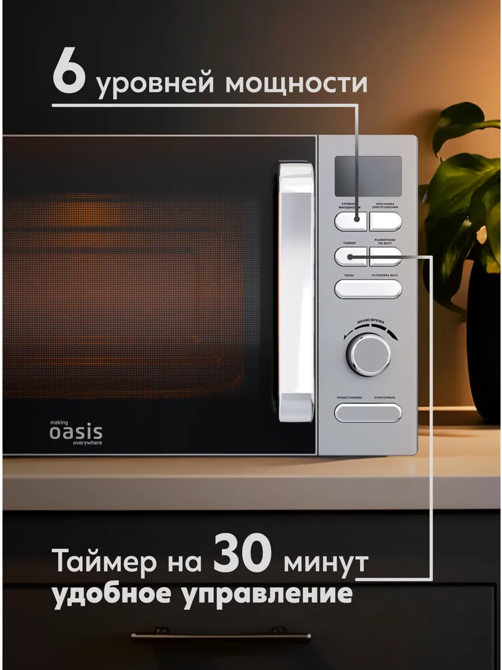 Микроволновая печь OASIS MW-80ES
