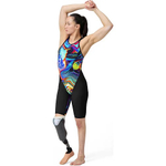 SPEEDO LZR PURE VALOR 2.0 OPENBACK KNEESKIN RED/BLUE