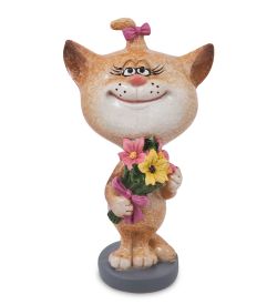 GAEM Art MN-367 Фигурка «Кошка с цветами»
