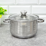 Набор посуды 4 предмета (2,9л, 3,9л, сотейник 3л, ковш 2л) нерж "Ester" Fanhoff (87346)