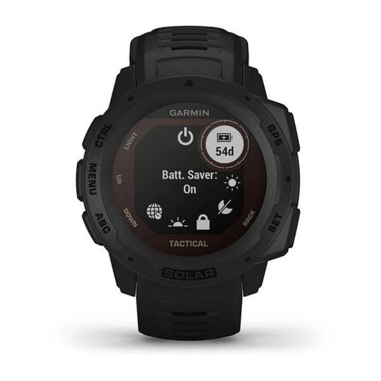 Ударопрочные часы Garmin Instinct Solar - Tactical Edition, черные 010-02293-03