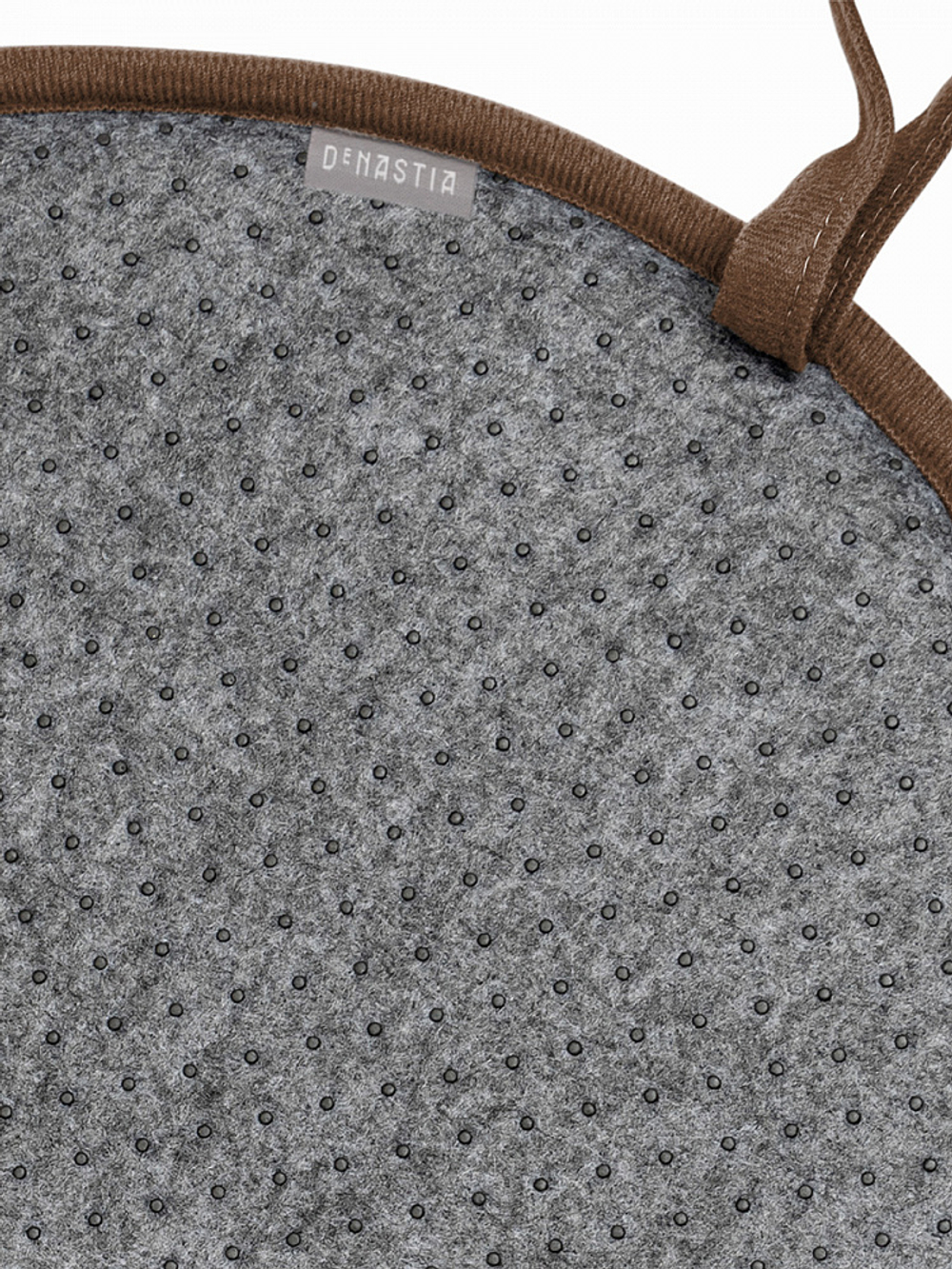 Подушка на стул DeNASTIA мемори круглая D35, 100%ПЭ, бежевый