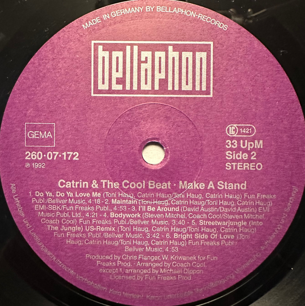 Catrin & The Cool Beat- Make A Stand (Германия 1992г.)