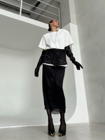 Юбка МИДИ Ацетат (черный)