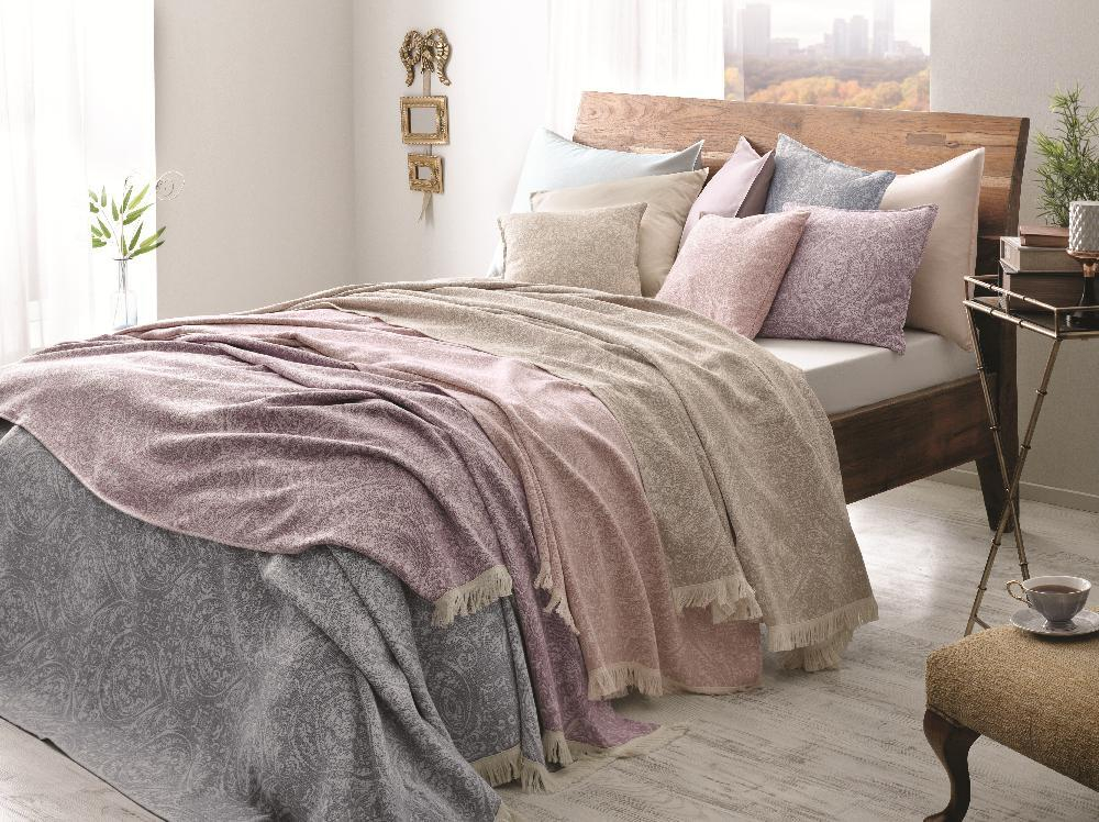 Покрывало 220x240 Tivolyo home Marone синее