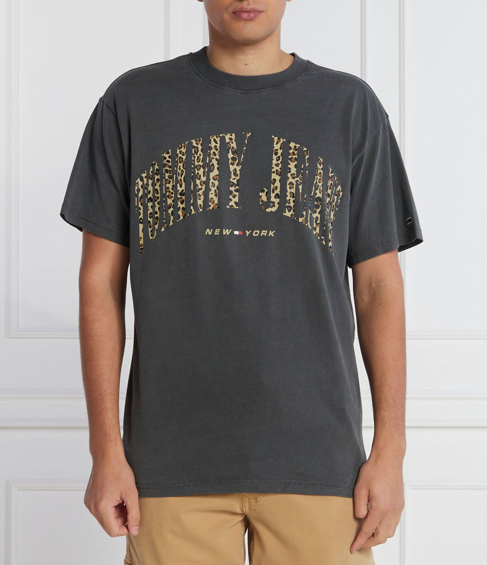 Футболка LEO COLLEGE Tommy Jeans - графитовый(DM0DM17735)