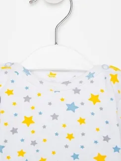 Боди детский, цвет белый/синий, рост 62 см