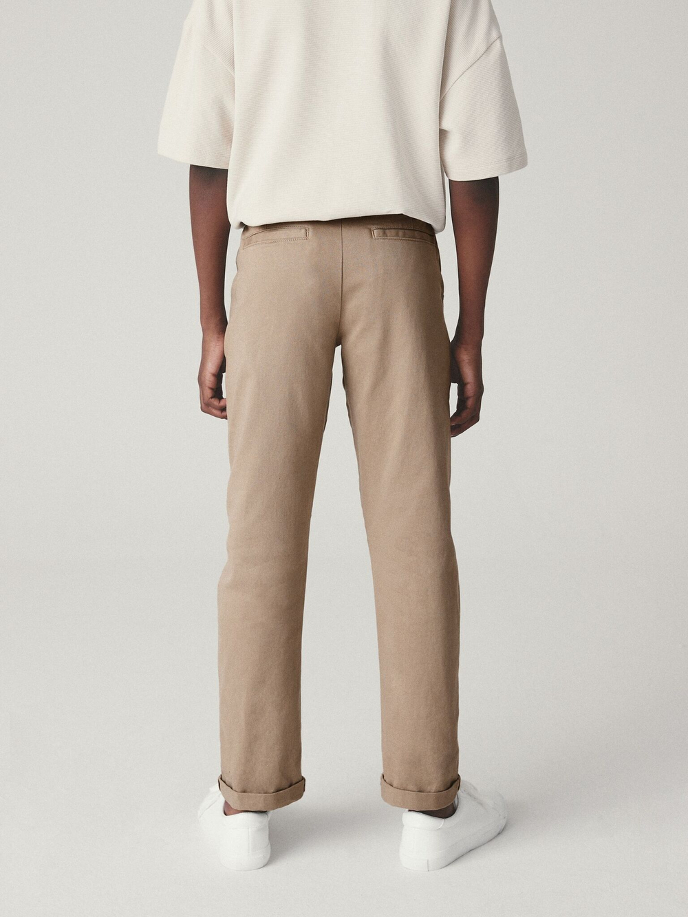 Брюки чинос для мальчика Next T55-749, Песочный