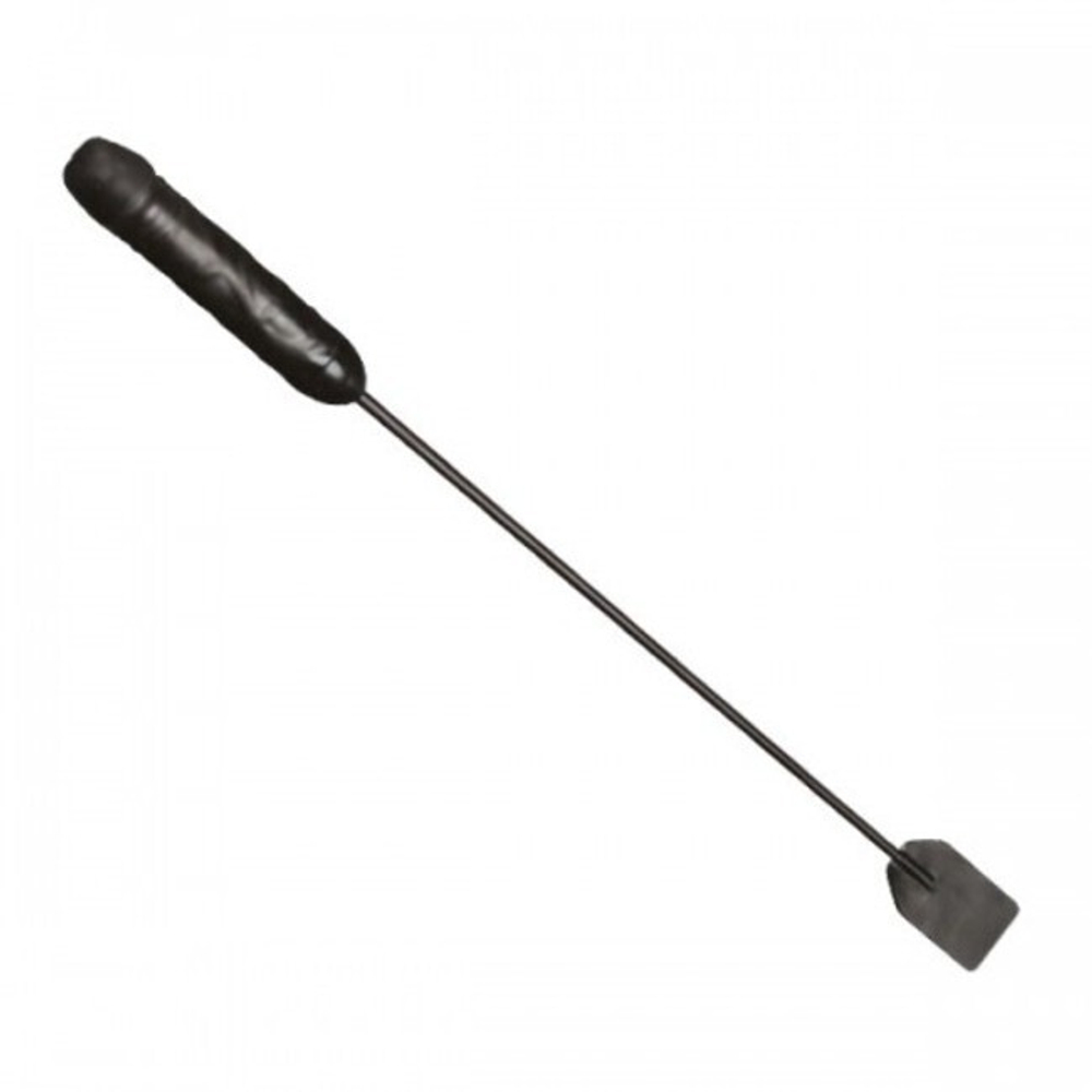 Черный стек с рукояткой в форме фаллоса (Цвет: черный)