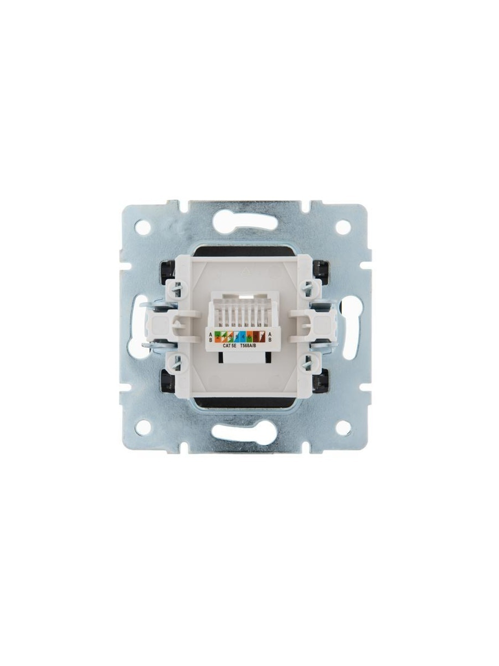 Розетка компьютерная 1-м СП Karina RJ45 механизм черн. бархат LEZARD 707-4288-139