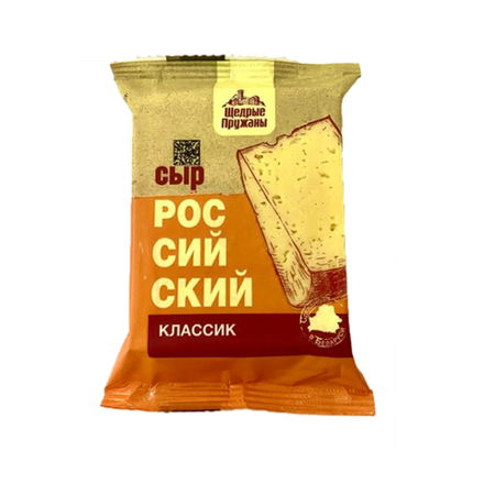 Сыр Российский классик 50% Щедрые Пружаны 200 гр