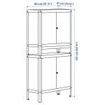 Шкаф - KOLBJÖRN /KOLBJОRN  IKEA/ КОЛЬБЬЁРН ИКЕА,  161х80 см,  бежевый