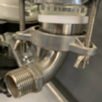 Отвод для рубашки реактора 100л