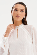 23575 Блузка женская (молочный)