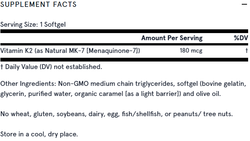 MK-7 180mcg 30 капсул Jarrow Formulas