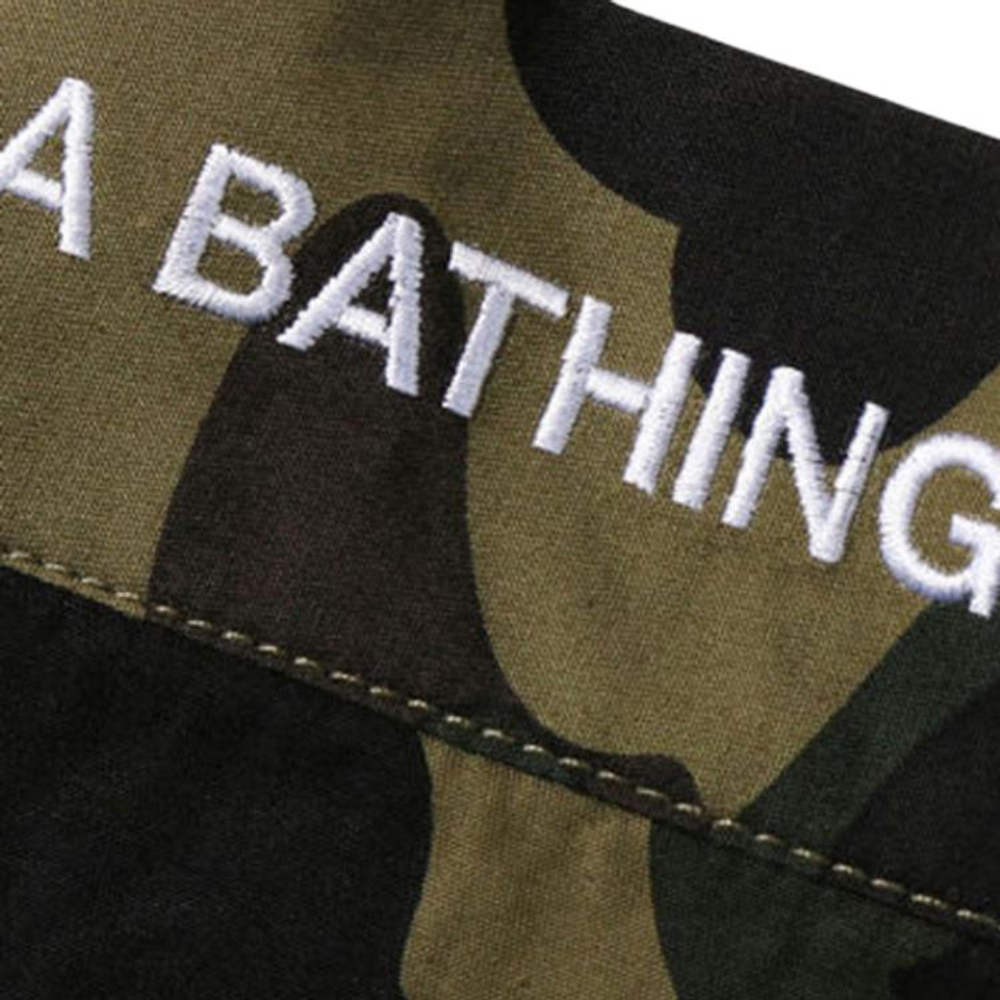 A Bathing Ape 1st Camo Kimono Shirt зеленый