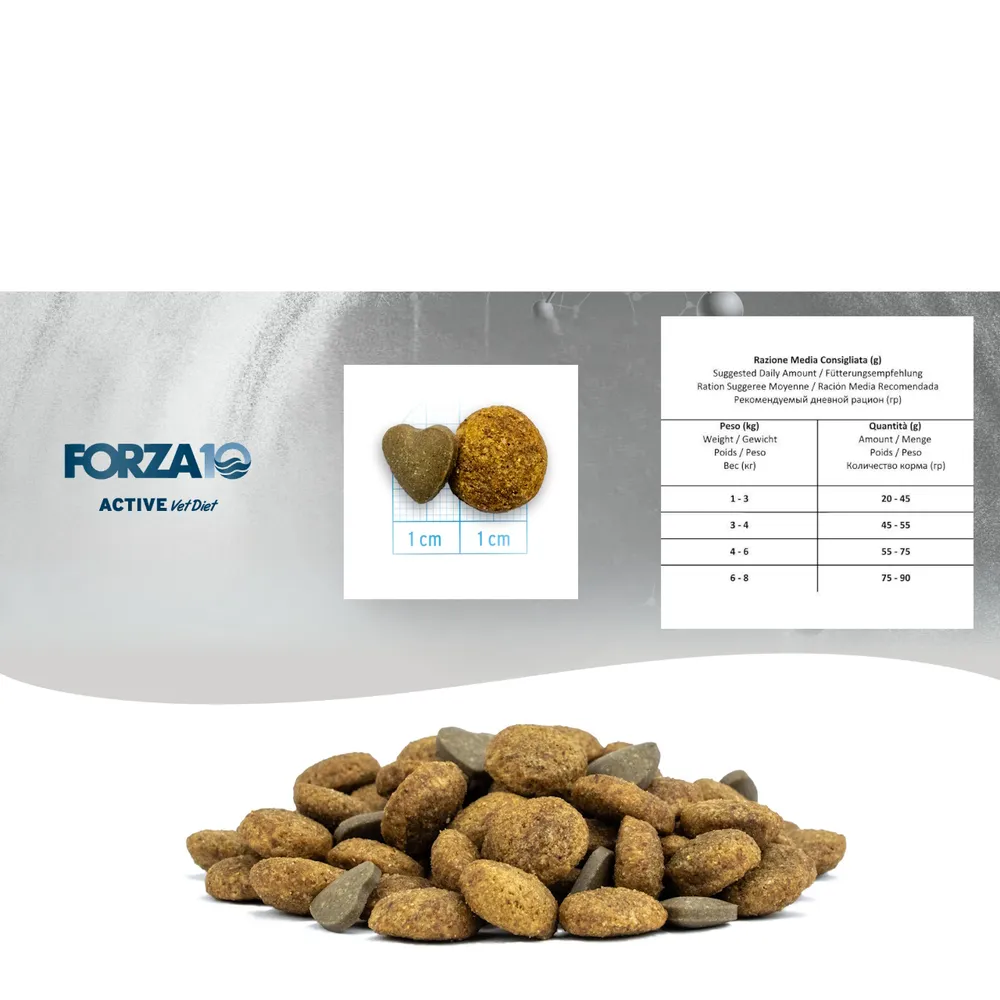 Сухой корм Forza 10 Active VetDiet HYPOALLERGENIC Cat для взрослых кошек с проблемами пищевой непереносимости и аллергией на животный белок, с рыбой