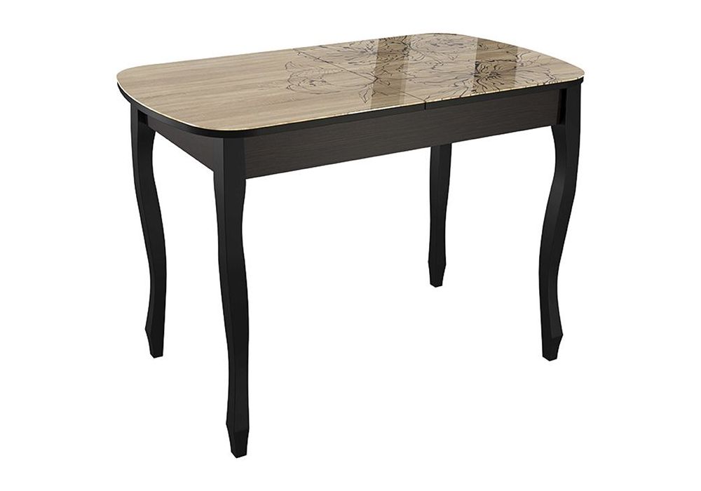 Стол Экстра 2 100(130)х60х75 венге / капучино раздвижной